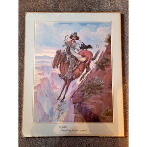 Mike Scovel Relax! Everything is under control 16x20"  1989 Art Print Poster